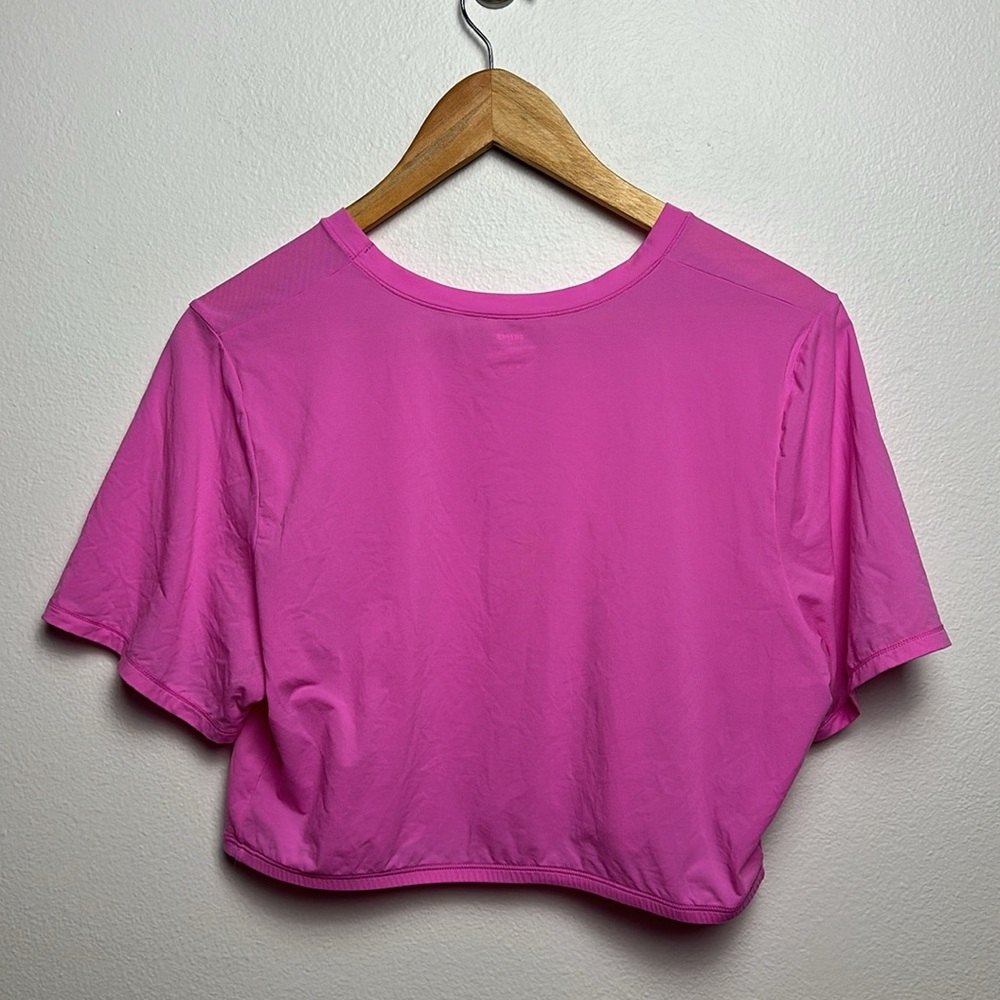 Skims Fits Everybody Super Cropped Tee Pink 4X - Picture 2 of 7